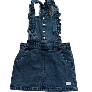 7 For All Mankind Infant Denim Overall Dress Size 24M